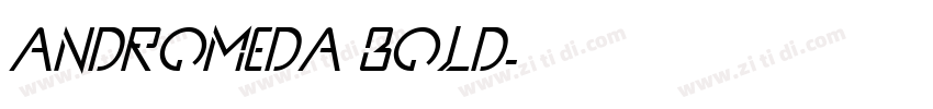 Andromeda Bold字体转换